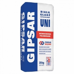 ATLAS-GIPSAR UNI 20kg GŁADZ BIAŁA       miękka PODWÓJNE WIĄZANIE